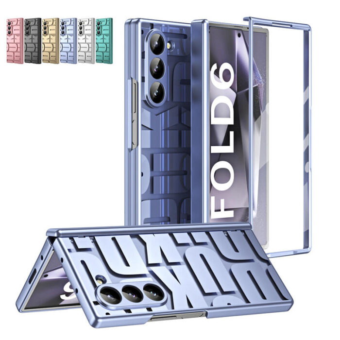 Luxury Plating Clear Hinge protector Full Body Cover Shockproof Case with Tempered Glass - Image 1