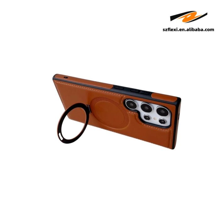 Luxury PU Leather Holder Magnetic Phone Case for Samsung - Image 6