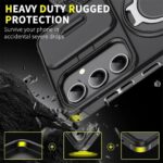 Heavy Duty Armor TPU+PC Shockproof Rotating Stand Ring Holder Phone Case - Image 5