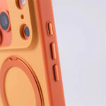 360 Degree Rotatable Spinning Metal Bracket Magnetic Support Phone Case for iPhone - Image 2