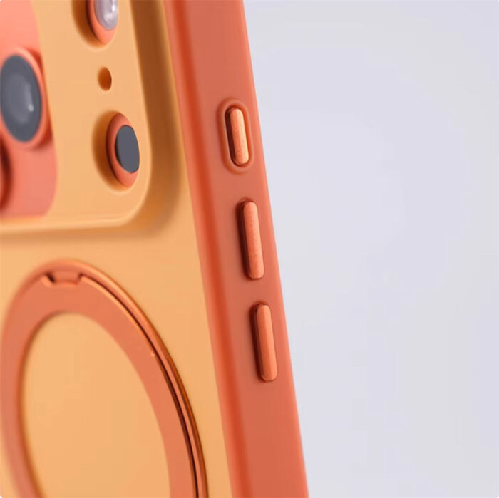 360 Degree Rotatable Spinning Metal Bracket Magnetic Support Phone Case for iPhone - Image 2