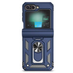 Rugged Armor Shockproof Mobile Phone Case Magnetic Ring Holder Cover for Samsung Galaxy Z Flip - Image 3