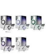 Transparent Back Plating Bumper Shockproof Wireless Charge Magnetic Car Mount Case - Image 7