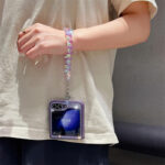 Luxury Glitter Phone Case With Crystal Bracelet for Samsung Z Flip - Image 6