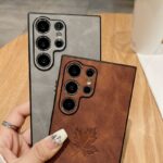 PU Leather Maple Leaf Pattern Shockproof Phone case - Image 3