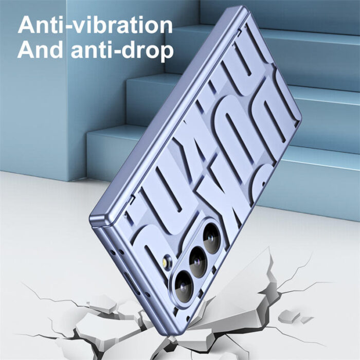 Luxury Plating Clear Hinge protector Full Body Cover Shockproof Case with Tempered Glass - Image 4