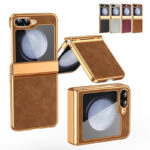 Luxury Retro Leather Hinge protection Full Body Shockproof Case