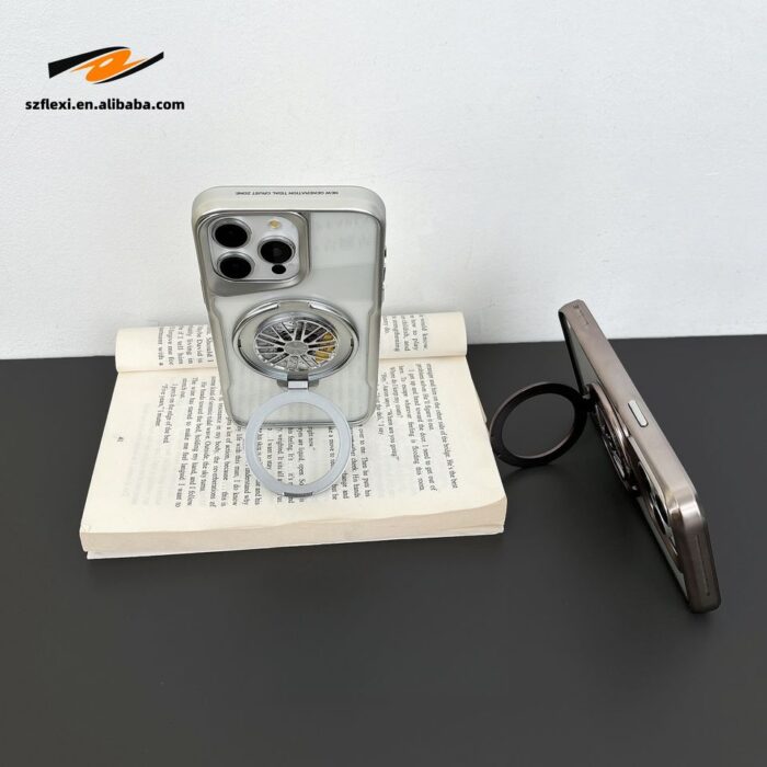 PC Backboard Magnetic Wireless Charging Phone Case for iphone - Image 4