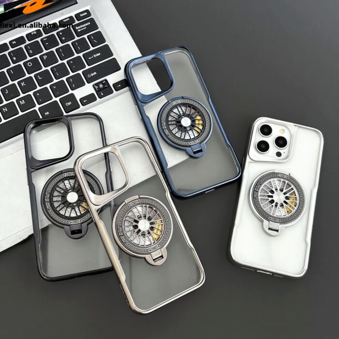 PC Backboard Magnetic Wireless Charging Phone Case for iphone - Image 1