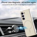 Protective Leather Case with Litchi Pattern Electroplated Shell Film Phone Case - Image 5