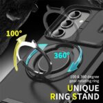 Heavy Duty Armor TPU+PC Shockproof Rotating Stand Ring Holder Phone Case - Image 3