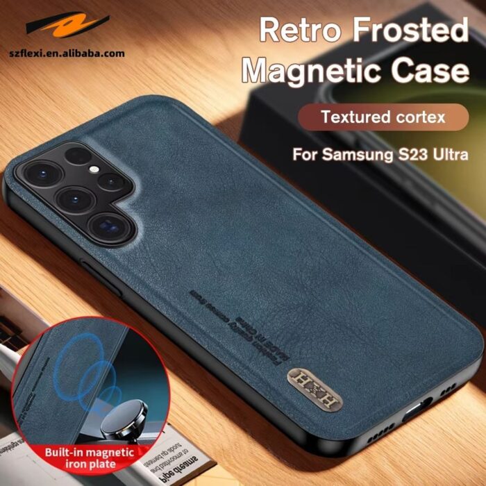 Magnetic Case  Luxury PU Leather Phone Cover - Image 3