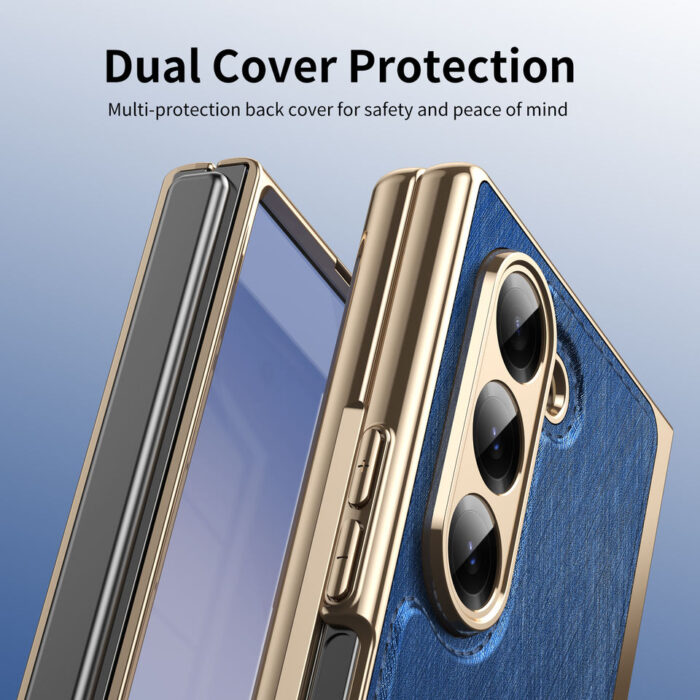 Premium PU Leather Phone Case for Samsung for Galaxy Z Fold - Image 6