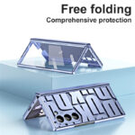 Luxury Plating Clear Hinge protector Full Body Cover Shockproof Case with Tempered Glass - Image 3