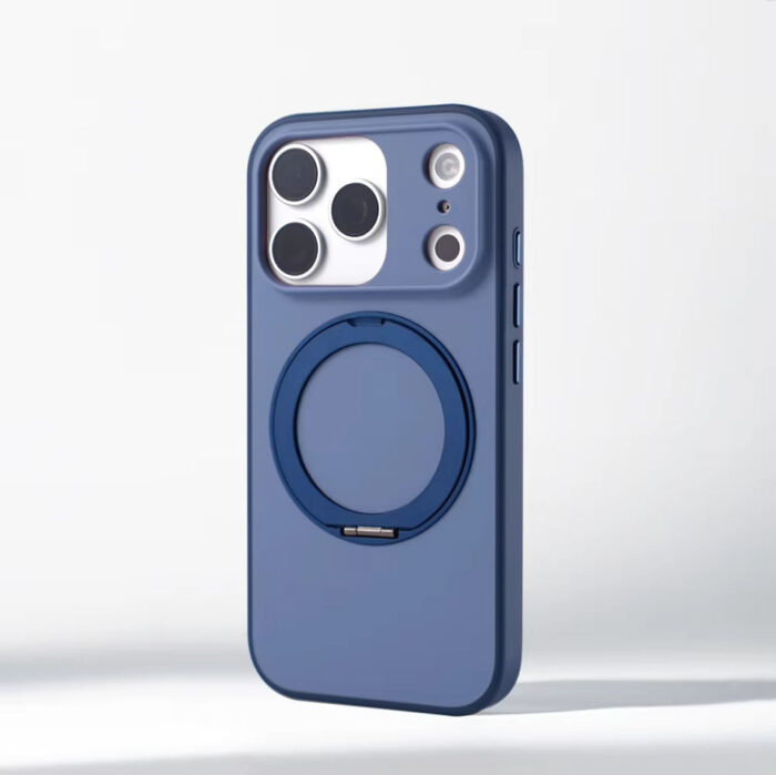 360 Degree Rotatable Spinning Metal Bracket Magnetic Support Phone Case for iPhone - Image 6