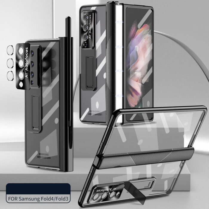 Kickstand for Samsung Fold Case with S Pen Hinge Protective Built in Screen Protector - Image 1