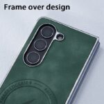 High Quality Plating Leather Magnetic Phone Case for Samsung Z Fold - Image 3