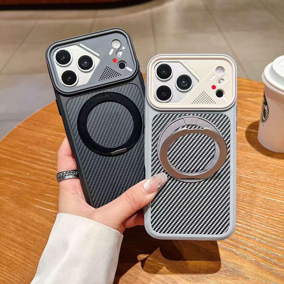 New Style Acrylic Luxury Design Magnetic Stand Shockproof Phone Case