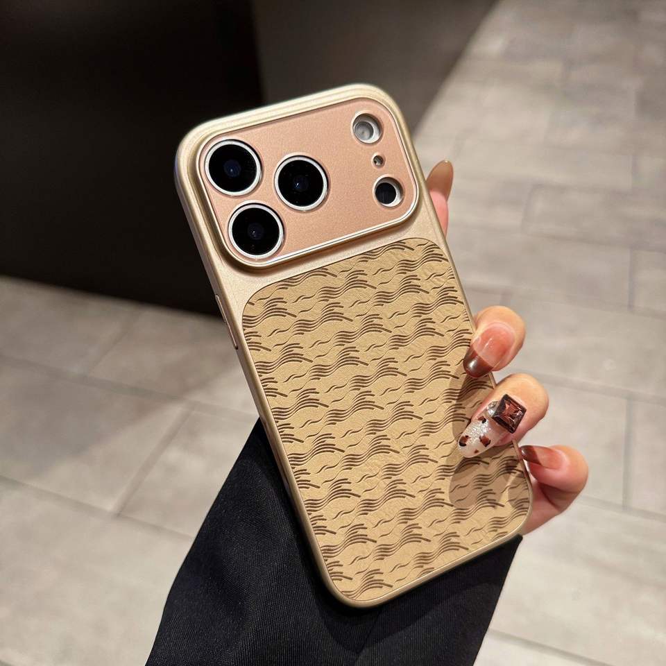 Luxury Leather Pattern Shockproof Full Cover Fine Hole Design Phone Case