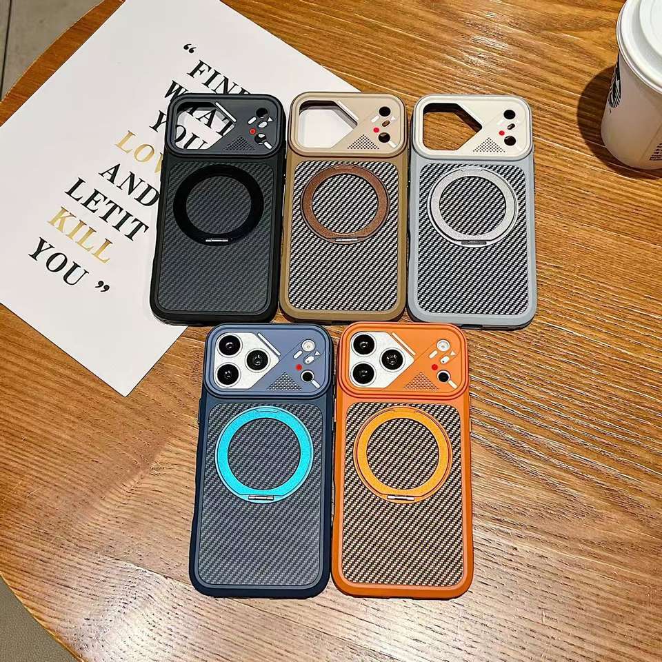 New Style Acrylic Luxury Design Magnetic Stand Shockproof Phone Case