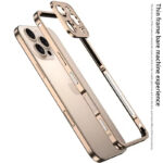 Aluminium Frame Metal Bumper Phone Case with Camera Protector Back Cover 2