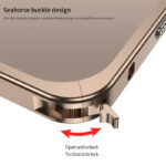 Aluminium Frame Metal Bumper Phone Case with Camera Protector Back Cover 3