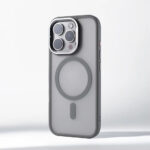 Luxury Alloy Lens Bracket Matte Bumper Wireless Charging Case for iPhone 2