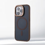 Luxury Alloy Lens Bracket Matte Bumper Wireless Charging Case for iPhone 5