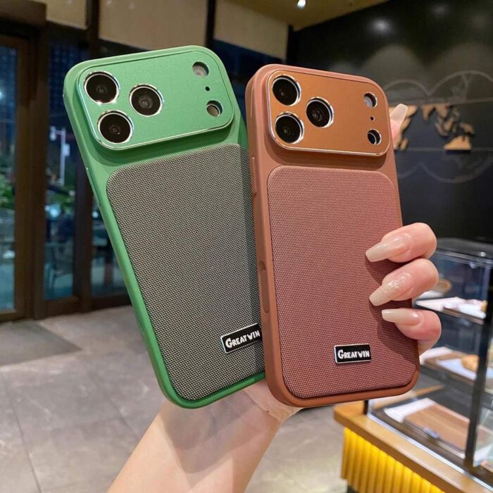 Luxury Techwoven Technical Fabric Back Phone Case 1