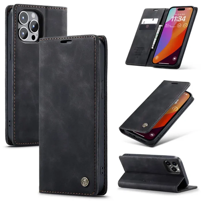 Premium Leather Wallet Case with Multi-Card Slots for iPhone 6