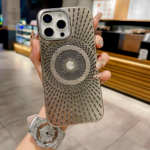 Summer Popular Case Fashion PC Gold Electroplating Phone Case for iPhone