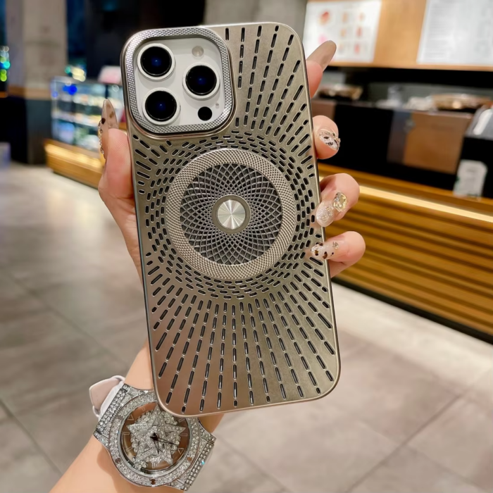 Summer Popular Case Fashion PC Gold Electroplating Phone Case for iPhone