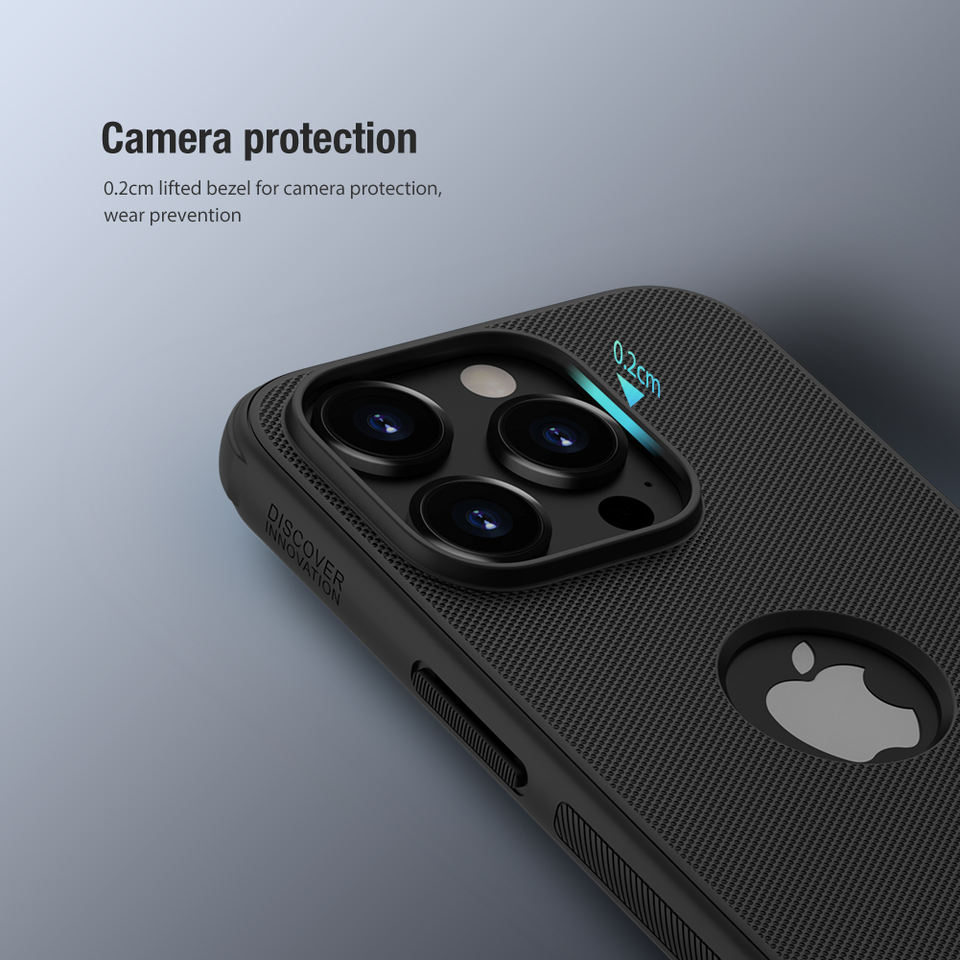 Nillkin Super Frosted Shield Pro Case Custom LOGO Cutout Protective Matte Black Phone Case