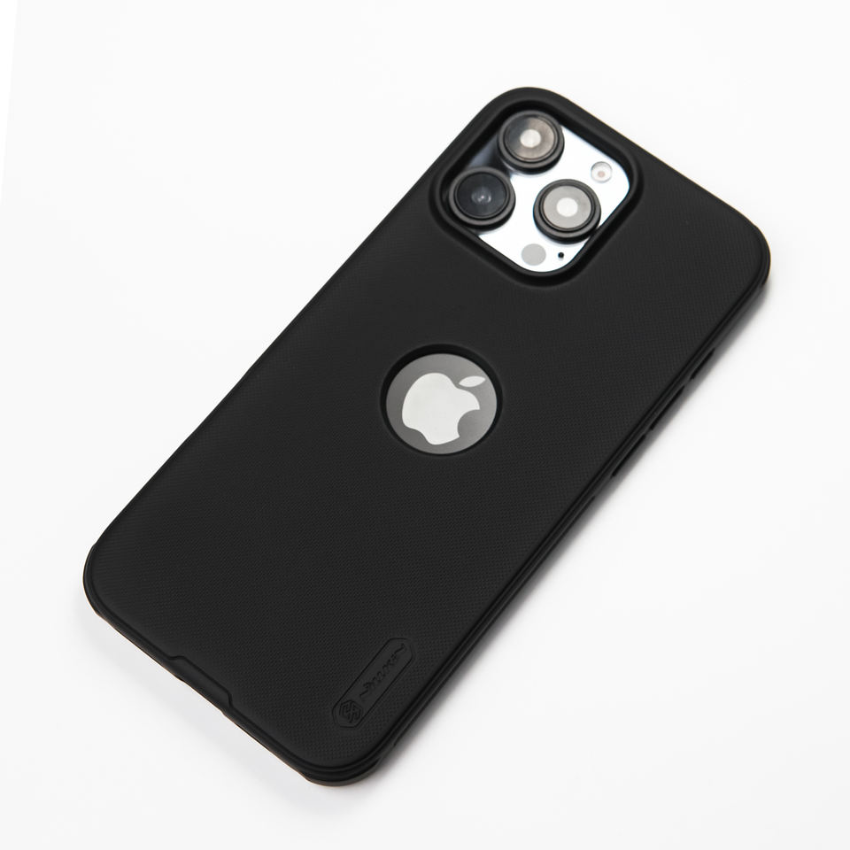 Nillkin Super Frosted Shield Pro Case Custom LOGO Cutout Protective Matte Black Phone Case