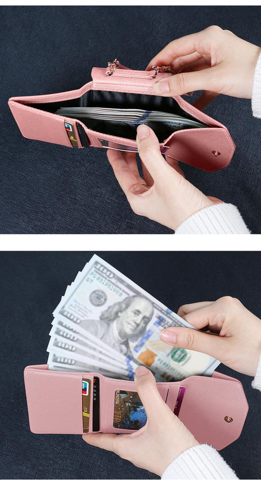 Good Quality Leather Wallet Handheld Wrist Lanyard Phone Cover Case for Samsung Galaxy Z Flip